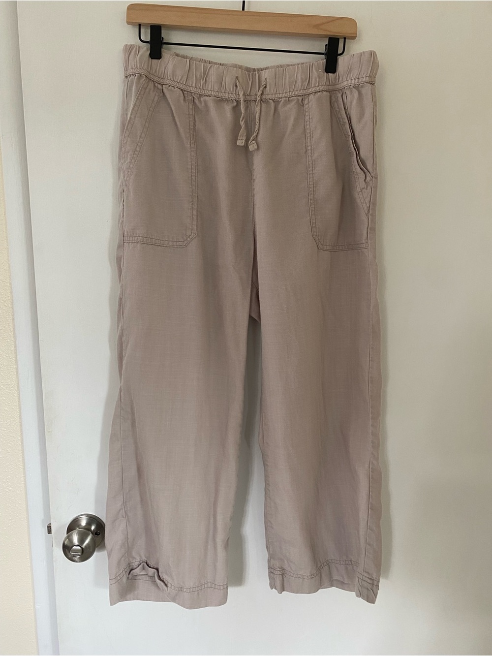 Splendid Women’s Wide-leg Crop Pants Lightweight Cropped Khakis Large